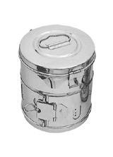 Bucket With Handle &Lid Stainlss Steel 18/10 Capacity: 6. Liter 10. Liter 12. Liter 15. Liter  